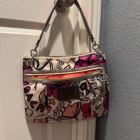 Coach Pink and Cream Women's Bag - Picture 6 of 7